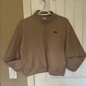 Vans Brown Quarter-Zip Pullover